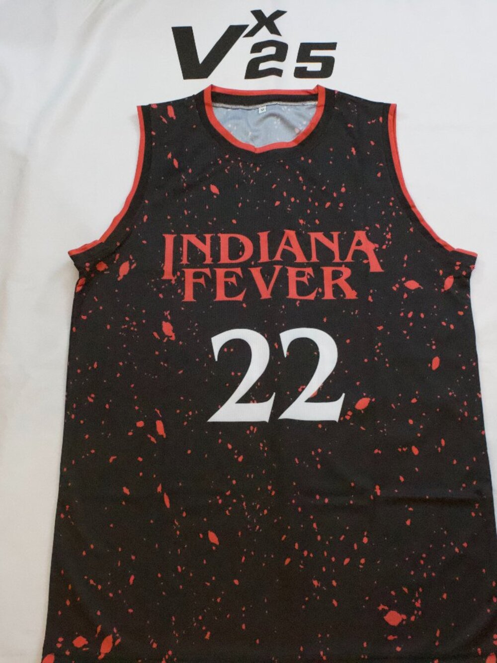 NEW Men's Fever Caitlin Clark Black and Red Alternate Jersey Size Medium